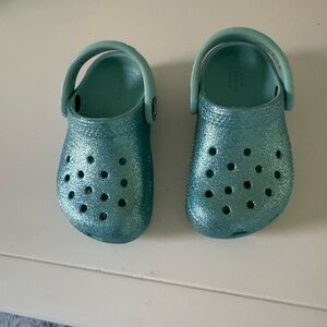 CROCS Kids Aqua Glitter Shoes